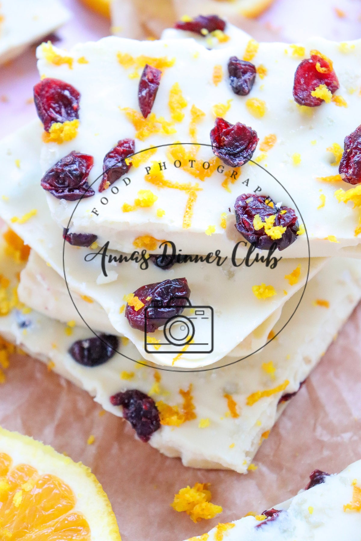 White chocolate cranberry bark  - semi exclusive set 2