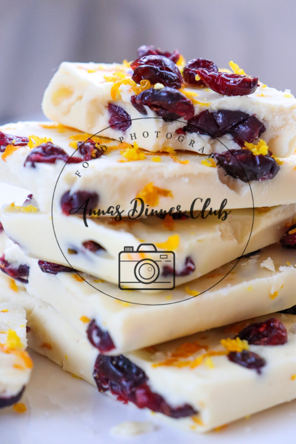 White chocolate cranberry bark  - semi exclusive set 1