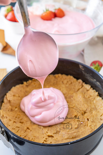 Strawberry no bake cheesecake PLR set
