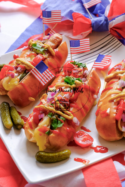 Fourth of July Classic Hot Dogs PLR set