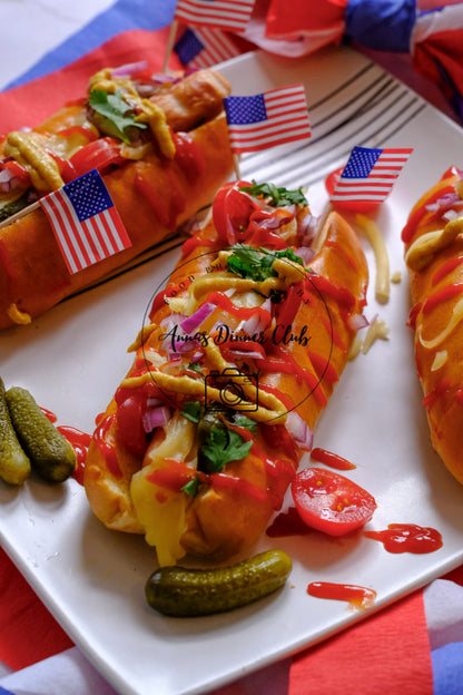 Fourth of July Classic Hot Dogs PLR set