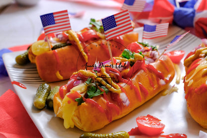 Fourth of July Classic Hot Dogs PLR set