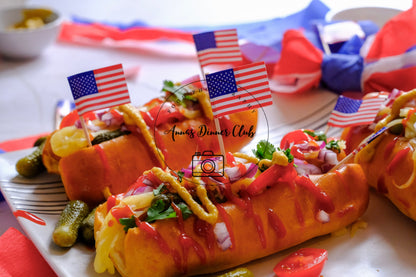 Fourth of July Classic Hot Dogs PLR set