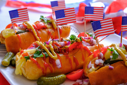 Fourth of July Classic Hot Dogs PLR set