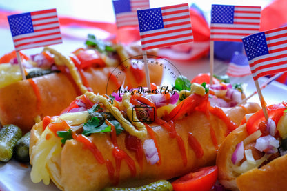 Fourth of July Classic Hot Dogs PLR set
