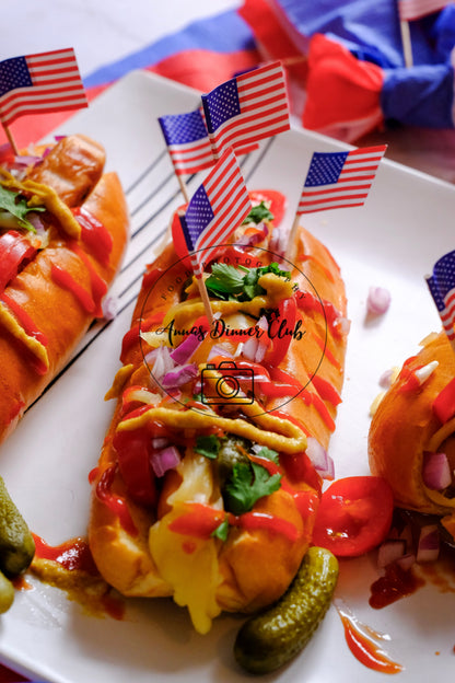 Fourth of July Classic Hot Dogs PLR set