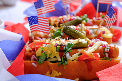 Fourth of July Classic Hot Dogs PLR set