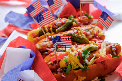 Fourth of July Classic Hot Dogs PLR set