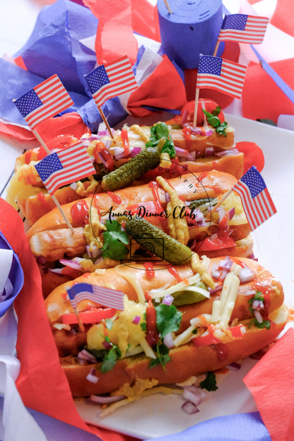 Fourth of July Classic Hot Dogs PLR set