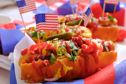 Fourth of July Classic Hot Dogs PLR set