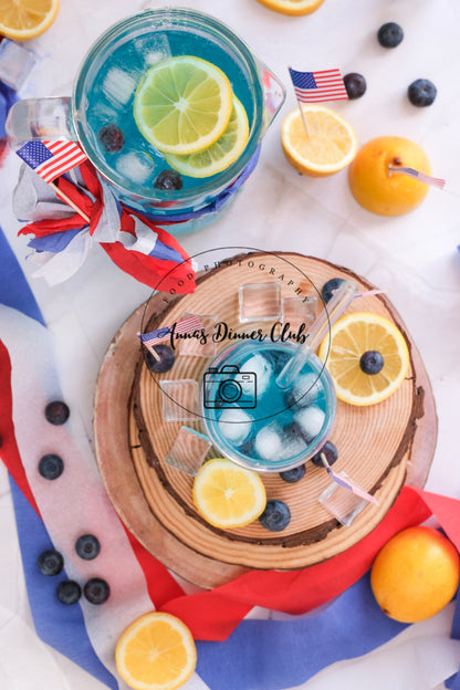 Fourth of July Blue Curacao Mocktail -  PLR SET