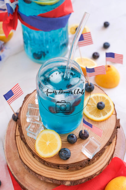 Fourth of July Blue Curacao Mocktail -  PLR SET