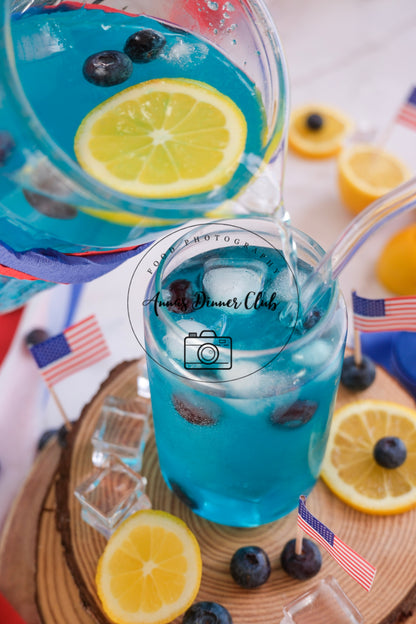 Fourth of July Blue Curacao Mocktail -  PLR SET