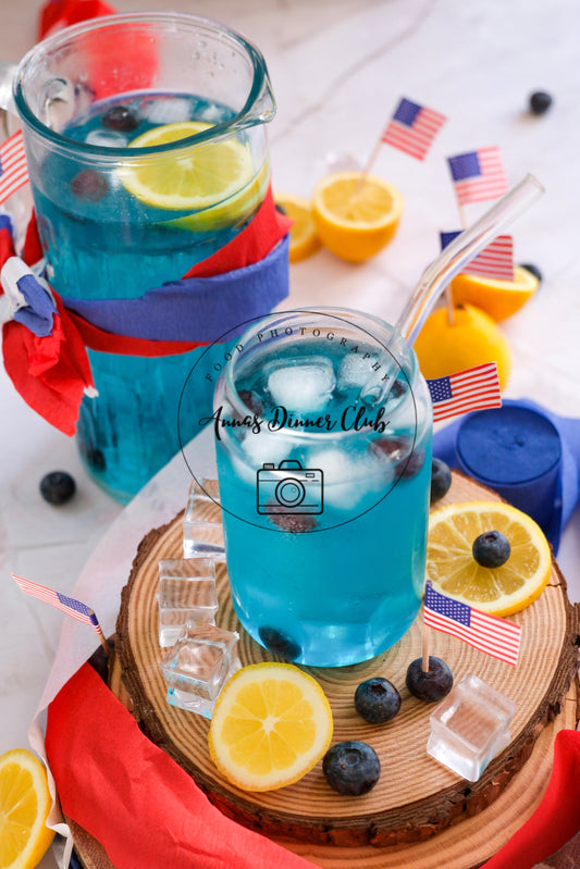 Fourth of July Blue Curacao Mocktail -  PLR SET