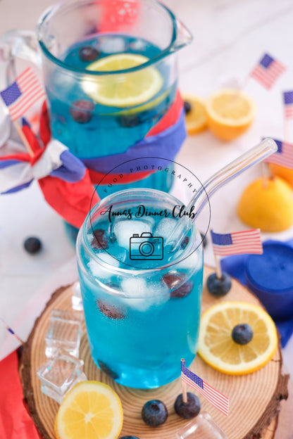 Fourth of July Blue Curacao Mocktail -  PLR SET