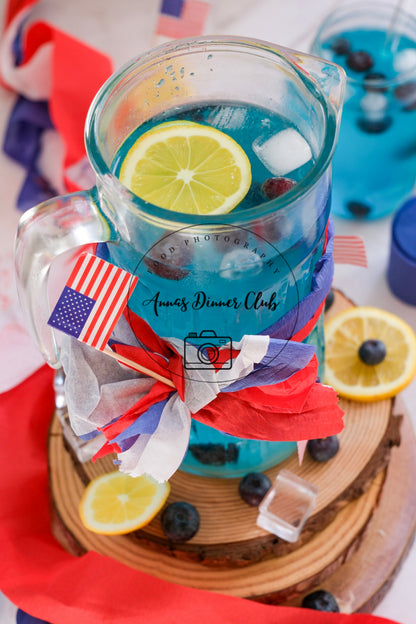Fourth of July Blue Curacao Mocktail -  PLR SET