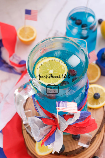 Fourth of July Blue Curacao Mocktail -  PLR SET