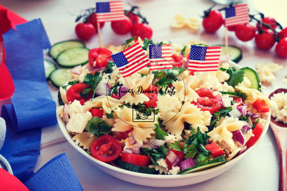 Fourth of July Pasta Salad PLR set