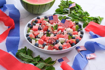 Fourth of July Watermelon feta cheese Salad PLR set