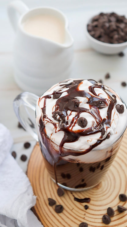 Mocha Hot chocolate Starbucks inspired healthy version PLR set