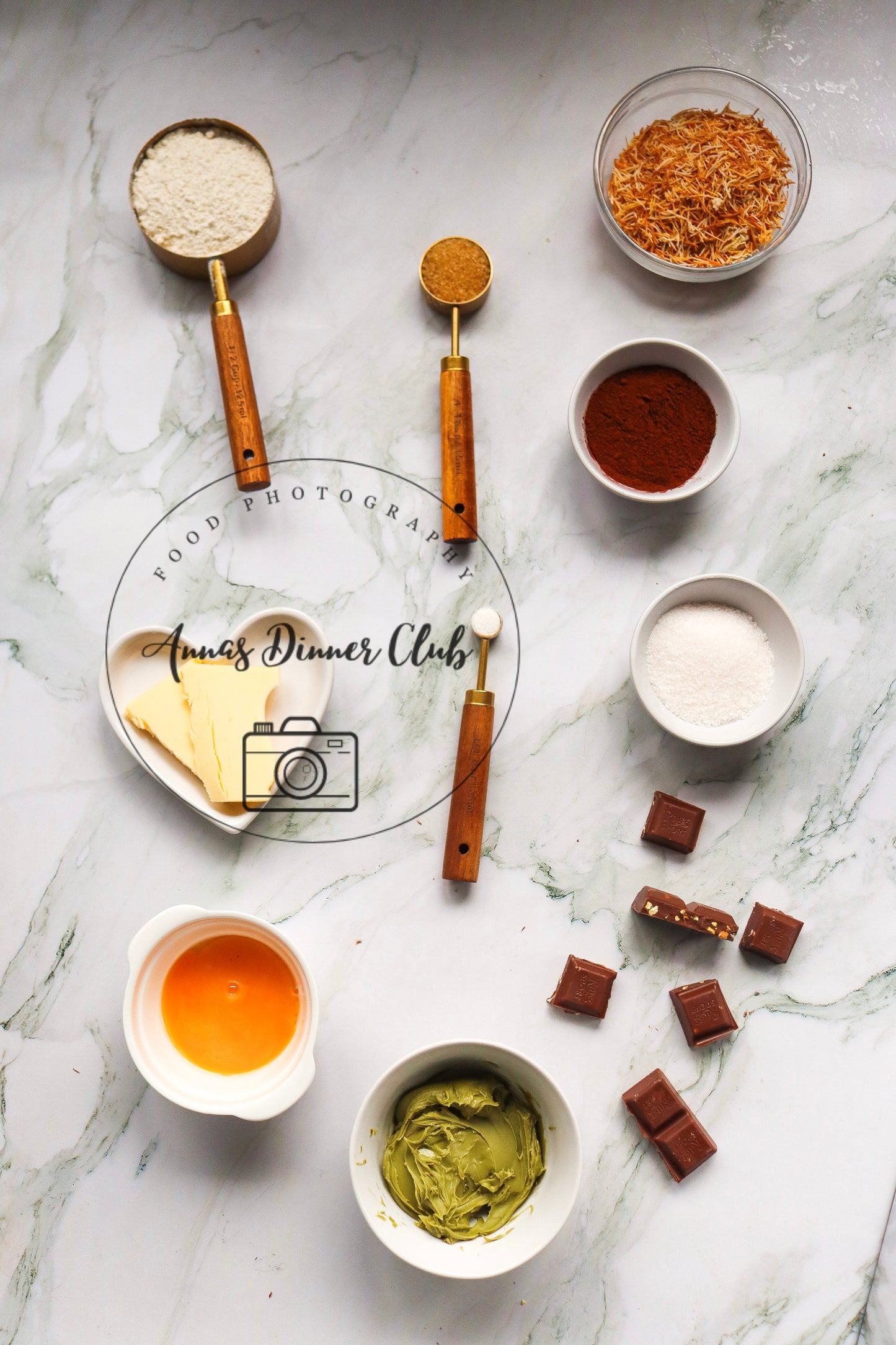 Valentine Dubai chocolate cookies for two  - PLR set