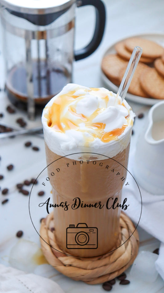 Caramel Iced Coffee Starbucks Inspired healthy version- PLR SET