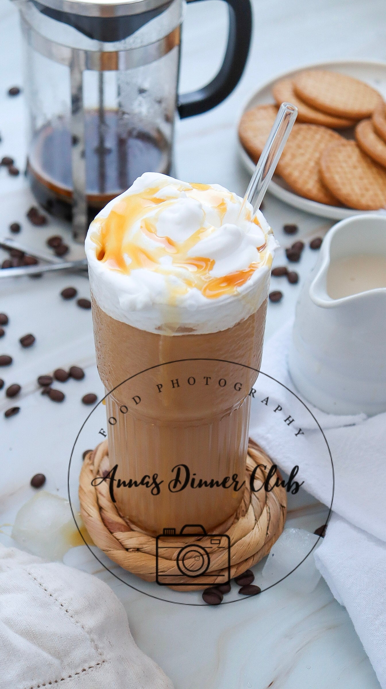 Caramel Iced Coffee Starbucks Inspired healthy version- PLR SET