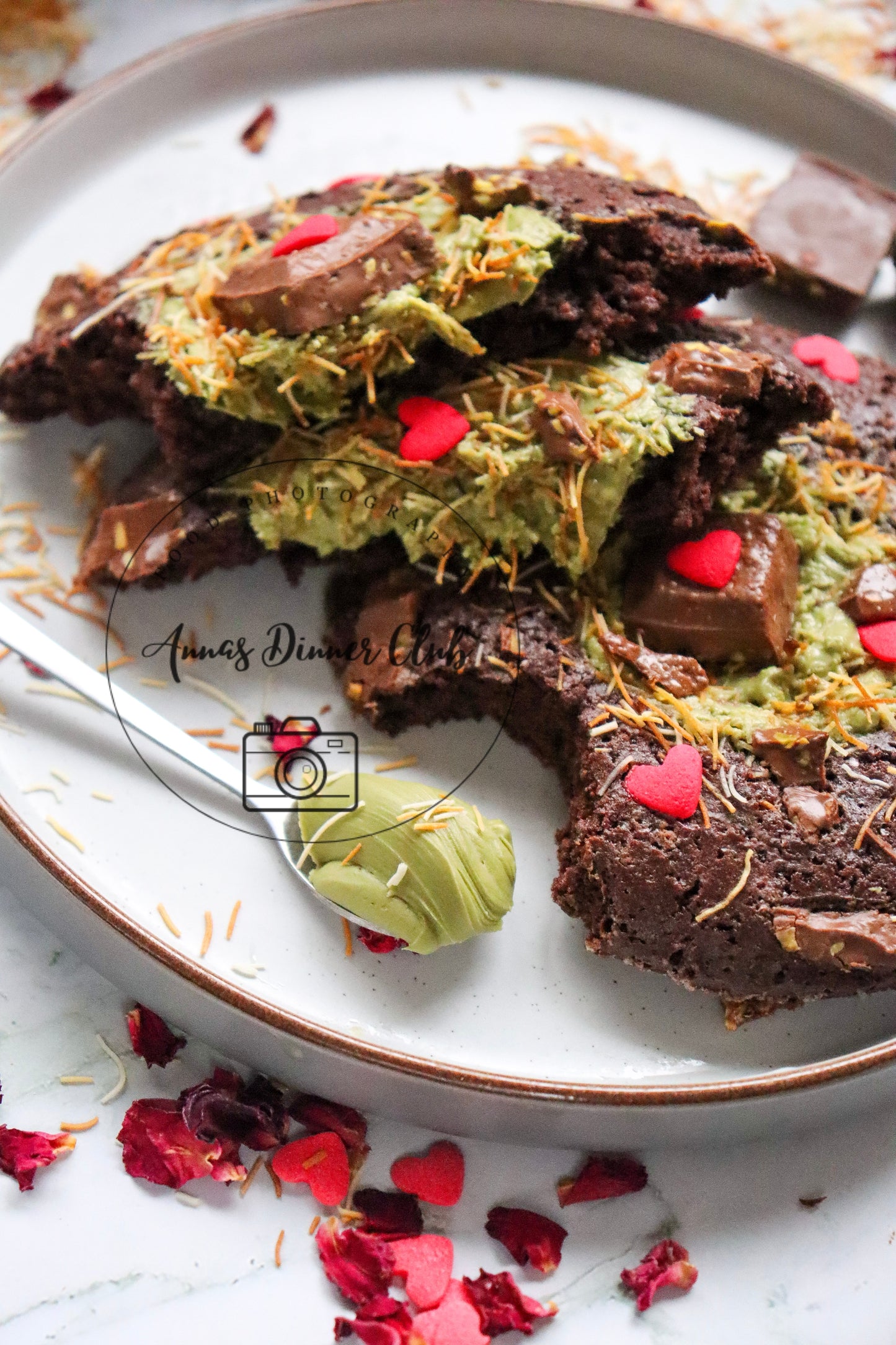 Valentine Dubai chocolate cookies for two  - PLR set