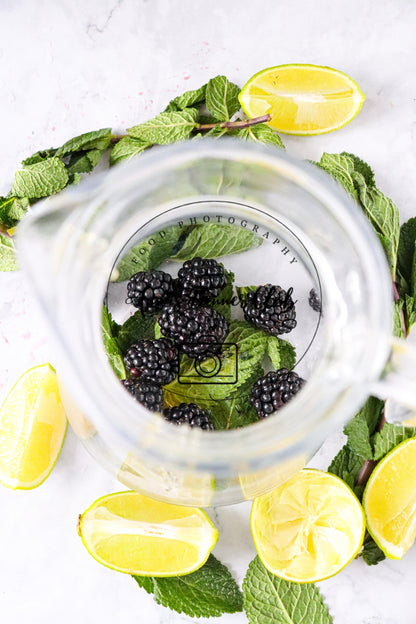 Blackberry Mojito Mocktail PLR set