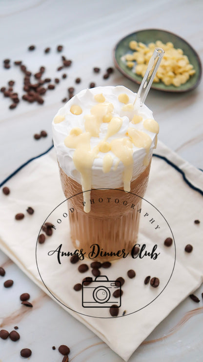 Iced white chocolate Mocha with homemade syrup- Starbucks Inspired- PLR SET