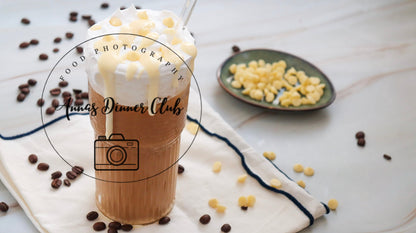 Iced white chocolate Mocha with homemade syrup- Starbucks Inspired- PLR SET