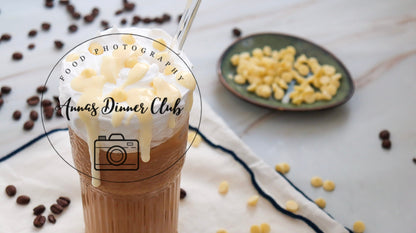 Iced white chocolate Mocha with homemade syrup- Starbucks Inspired- PLR SET