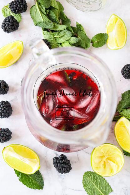 Blackberry Mojito Mocktail PLR set