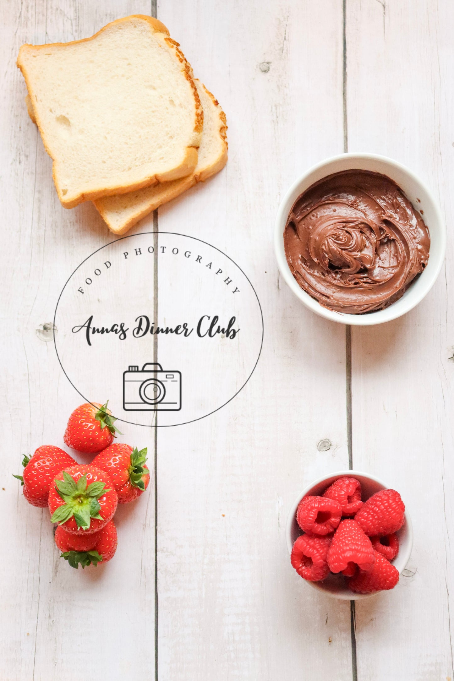 Valentine Nutella toasts  - PLR set