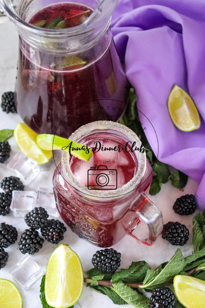Blackberry Mojito Mocktail PLR set