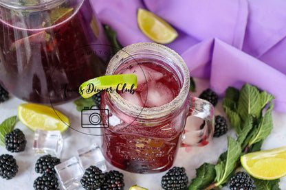 Blackberry Mojito Mocktail PLR set