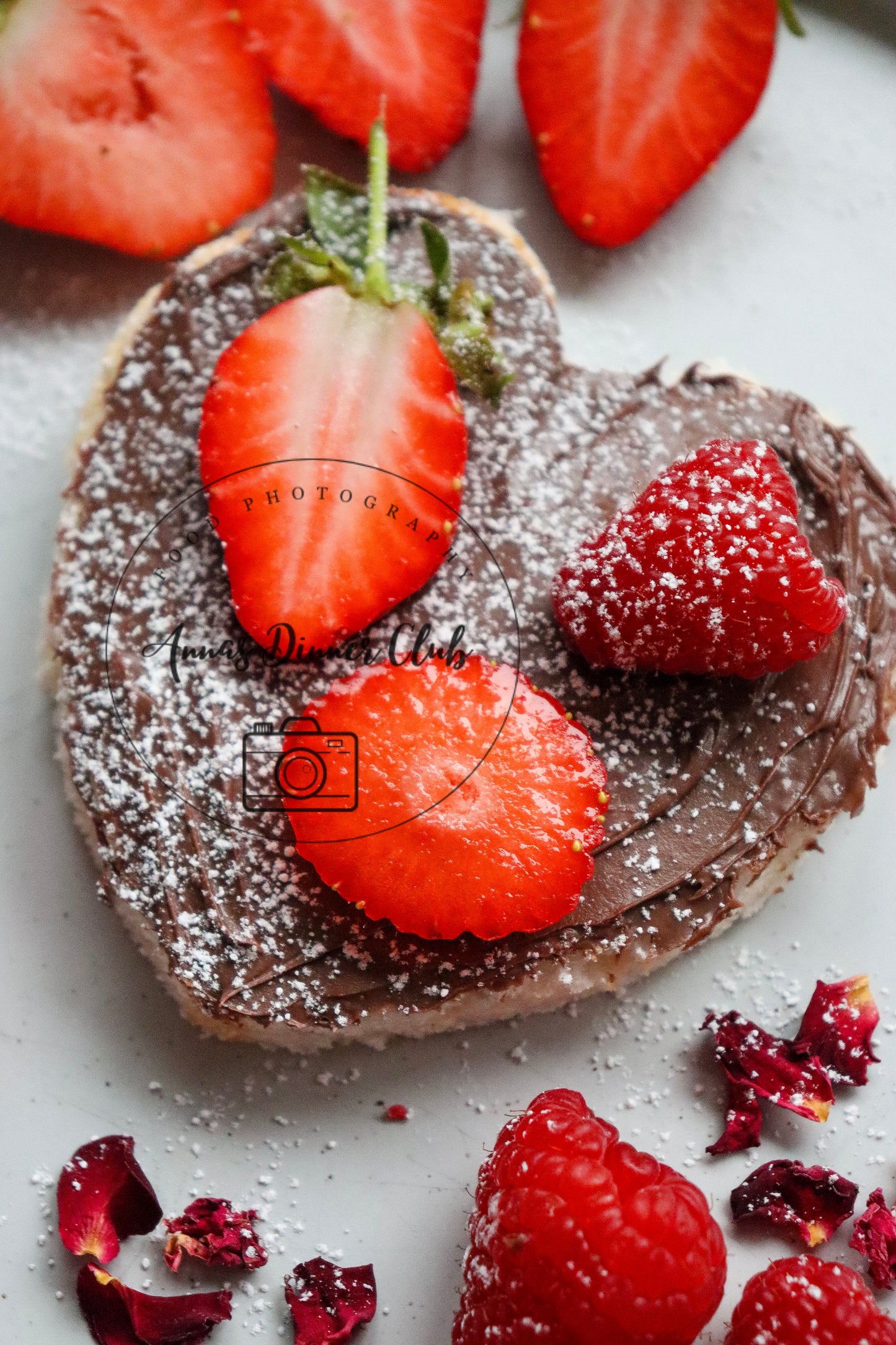 Valentine Nutella toasts  - PLR set