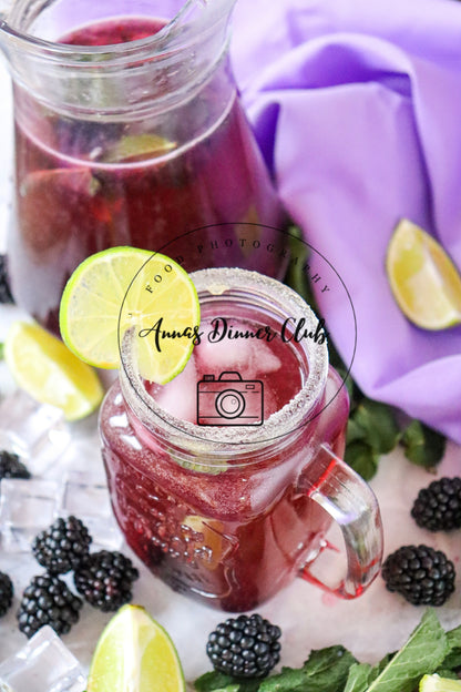 Blackberry Mojito Mocktail PLR set
