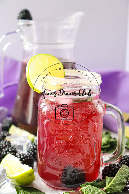 Blackberry Mojito Mocktail PLR set