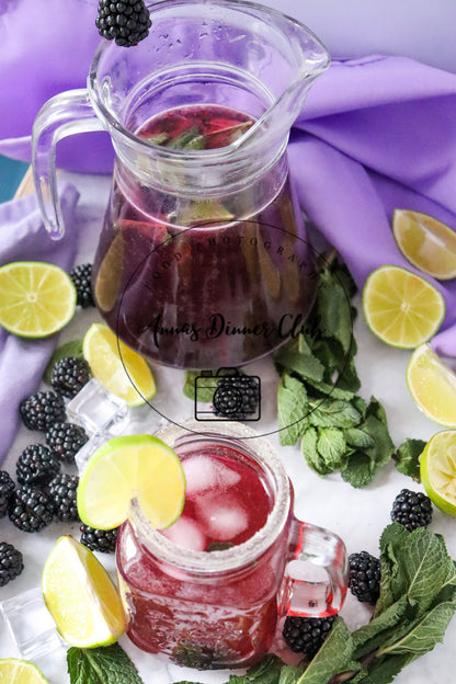 Blackberry Mojito Mocktail PLR set