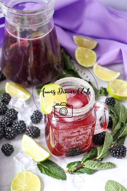 Blackberry Mojito Mocktail PLR set