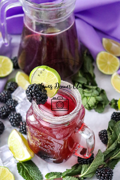 Blackberry Mojito Mocktail PLR set