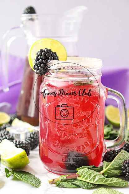 Blackberry Mojito Mocktail PLR set