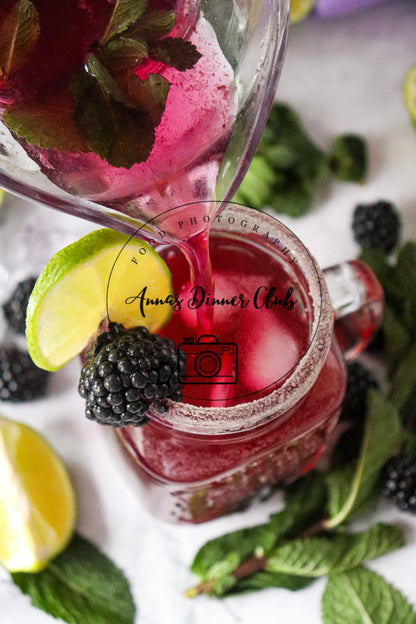 Blackberry Mojito Mocktail PLR set