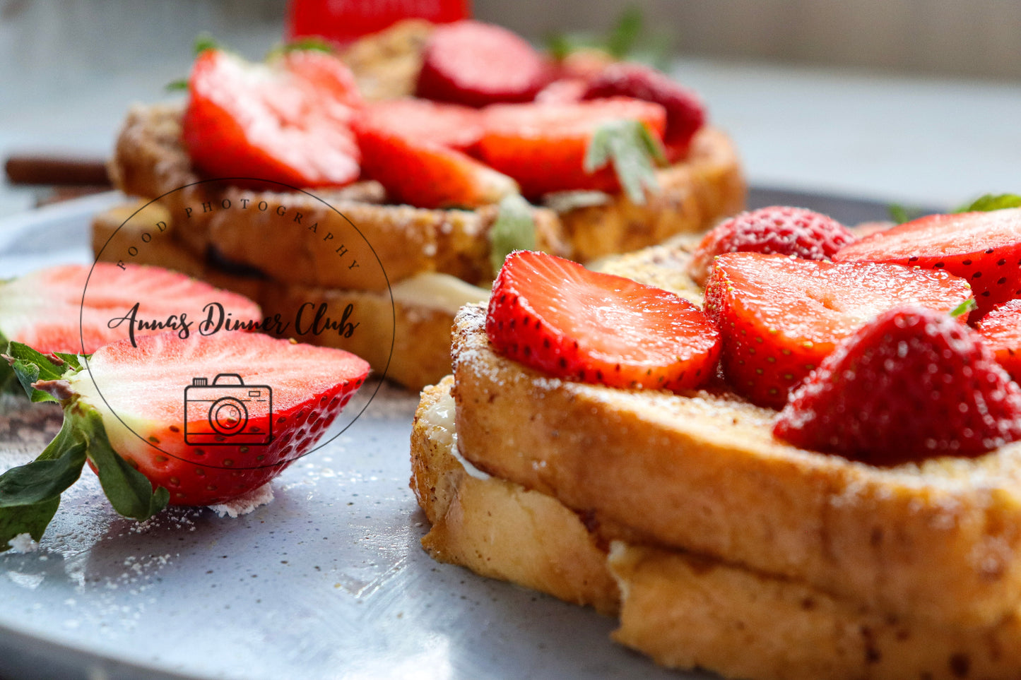 Cream Cheese Strawberry Valentine's Sandwich - PLR set
