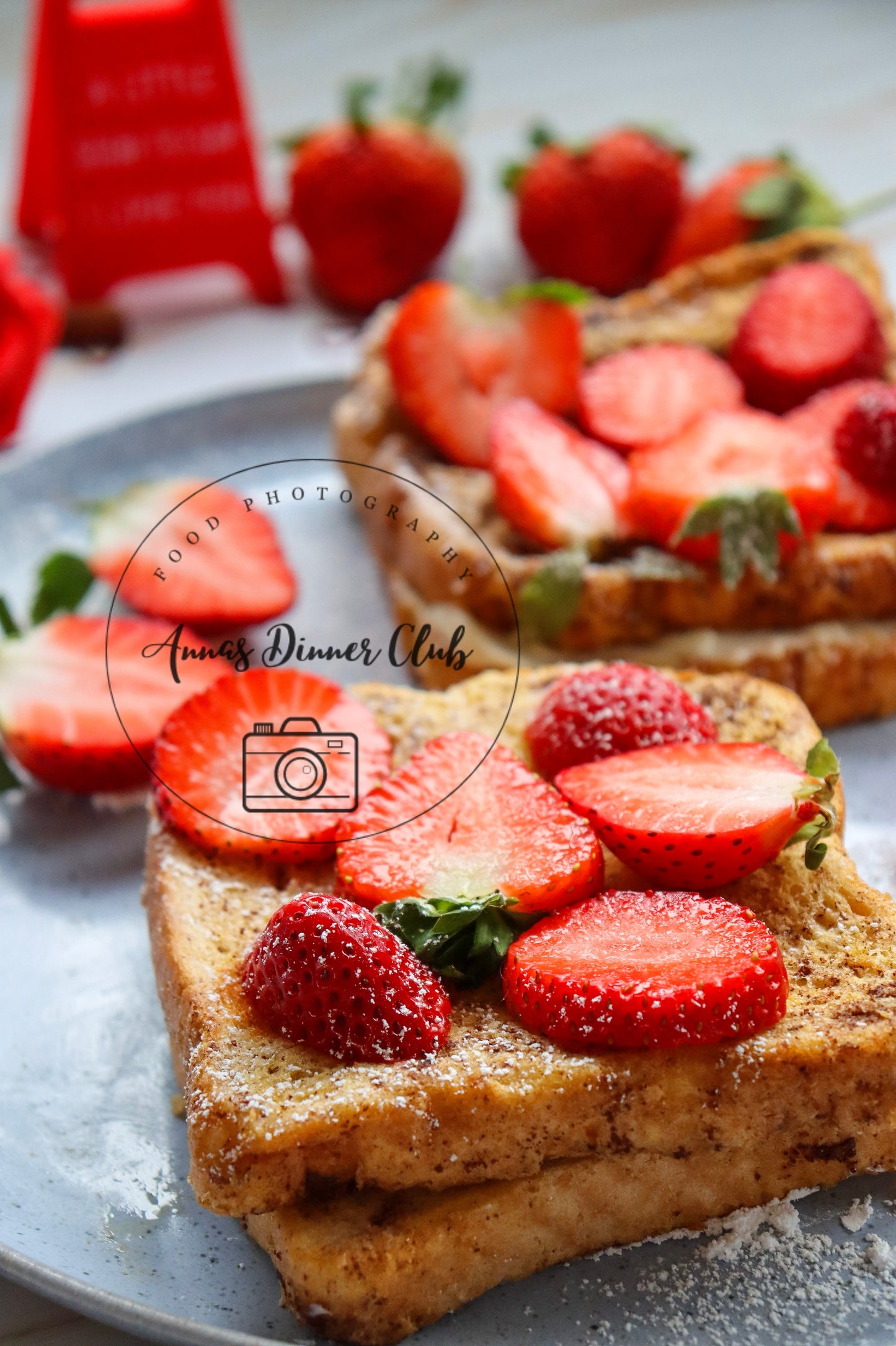 Cream Cheese Strawberry Valentine's Sandwich - PLR set