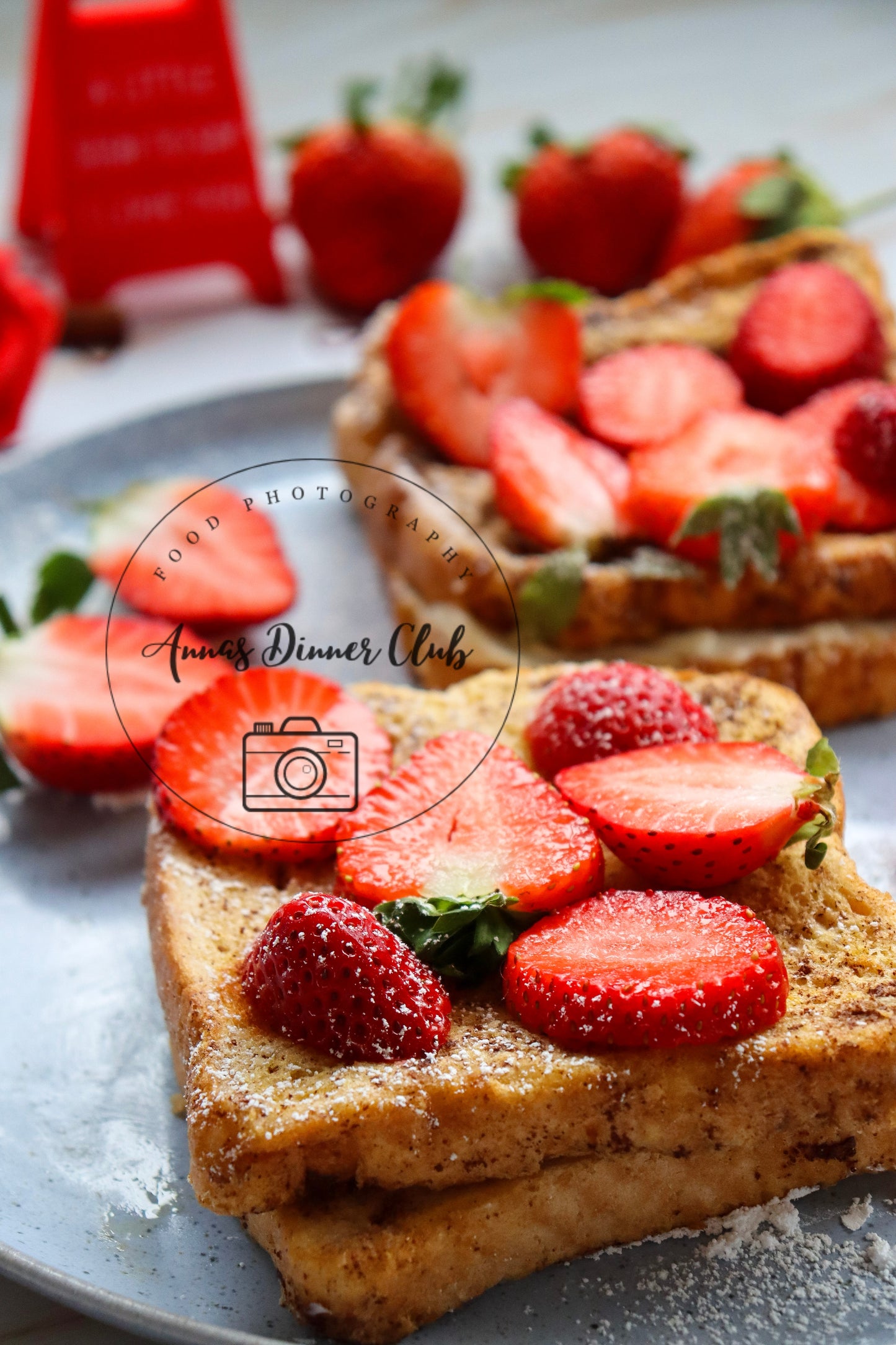 Cream Cheese Strawberry Valentine's Sandwich - PLR set