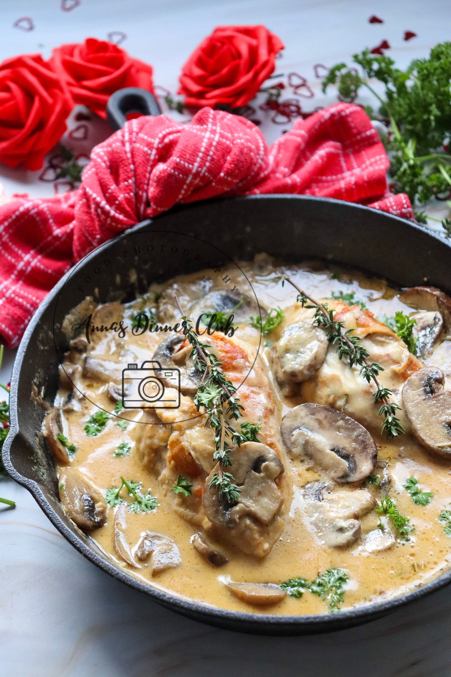 Valentine's marry me mushroom sauce chicken - PLR set