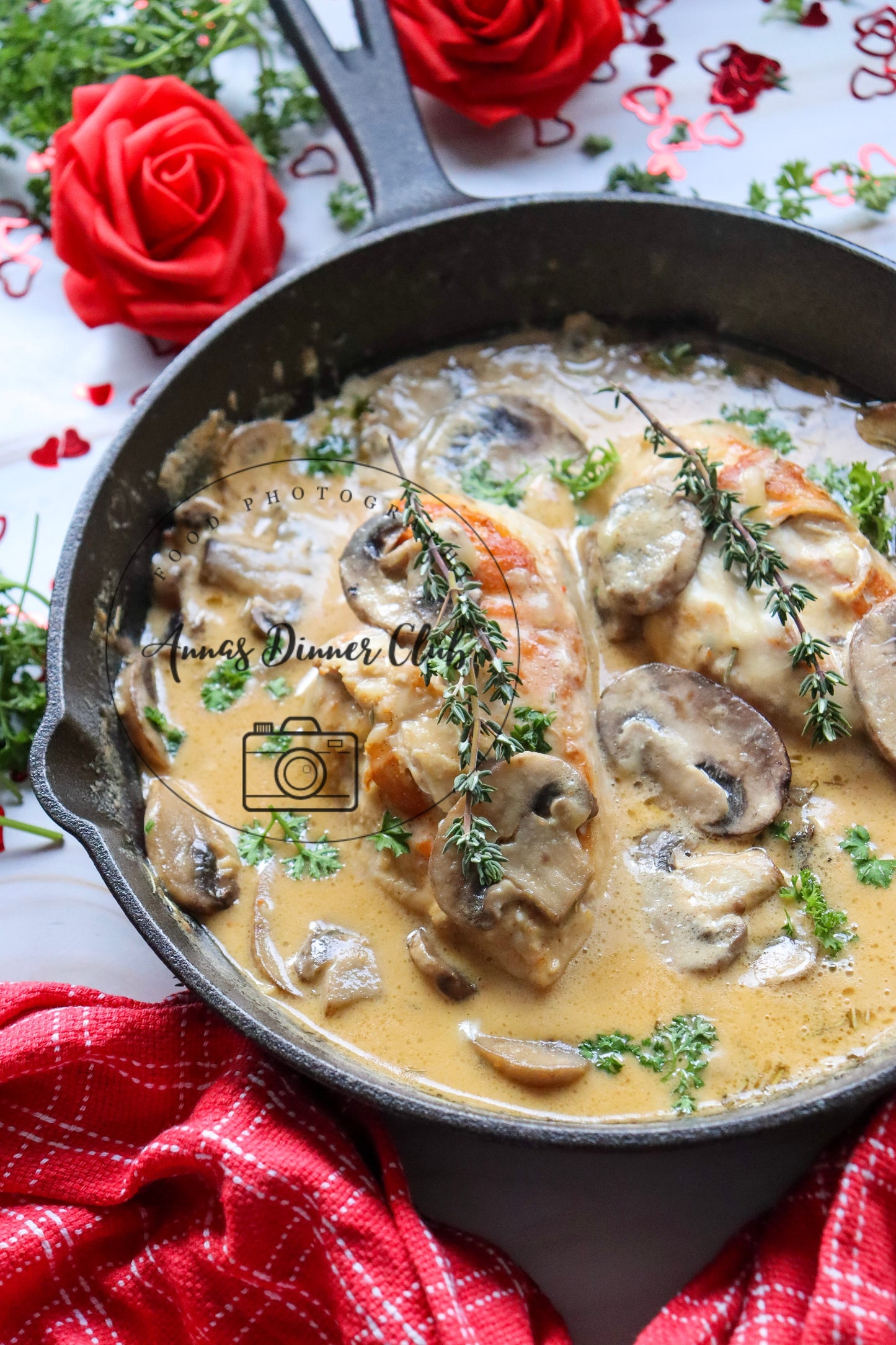 Valentine's marry me mushroom sauce chicken - PLR set