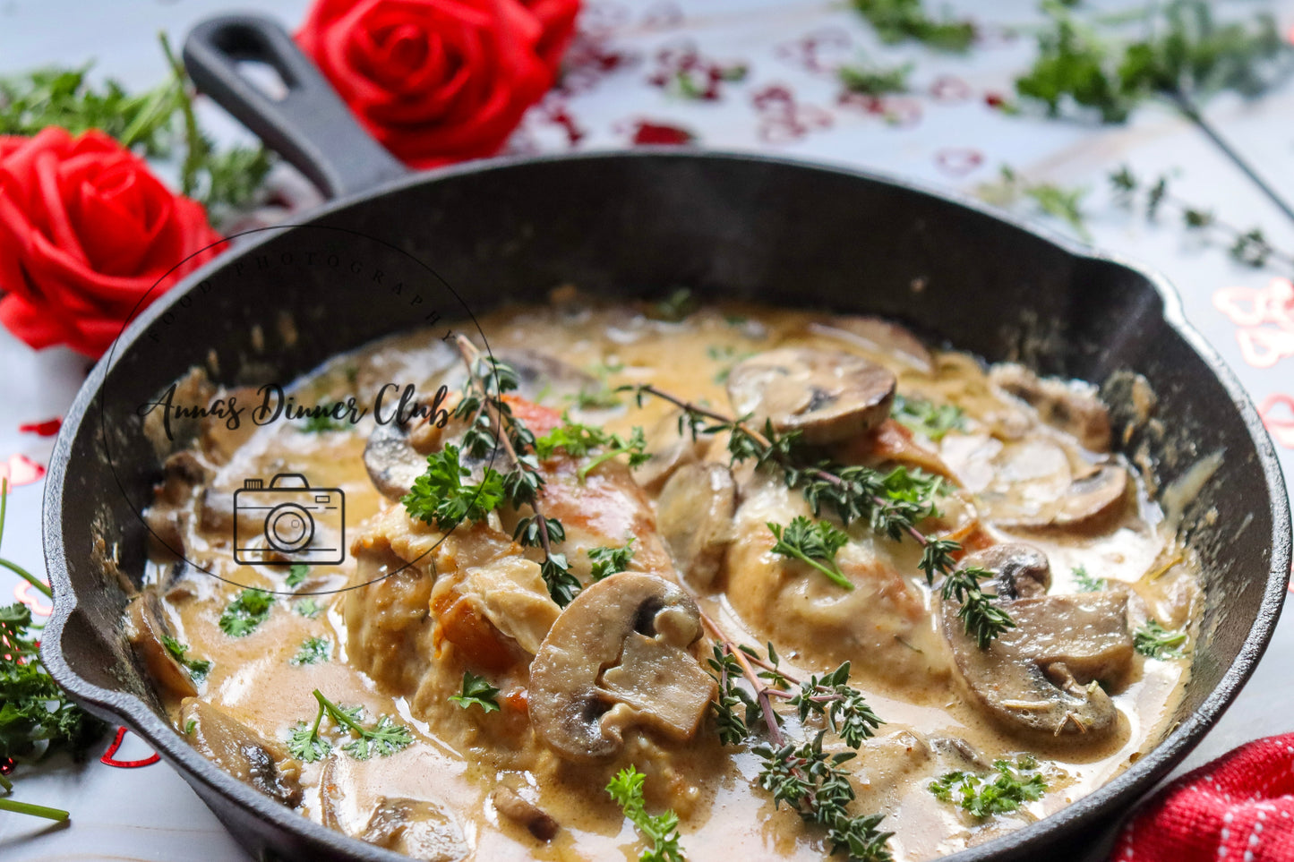 Valentine's marry me mushroom sauce chicken - PLR set